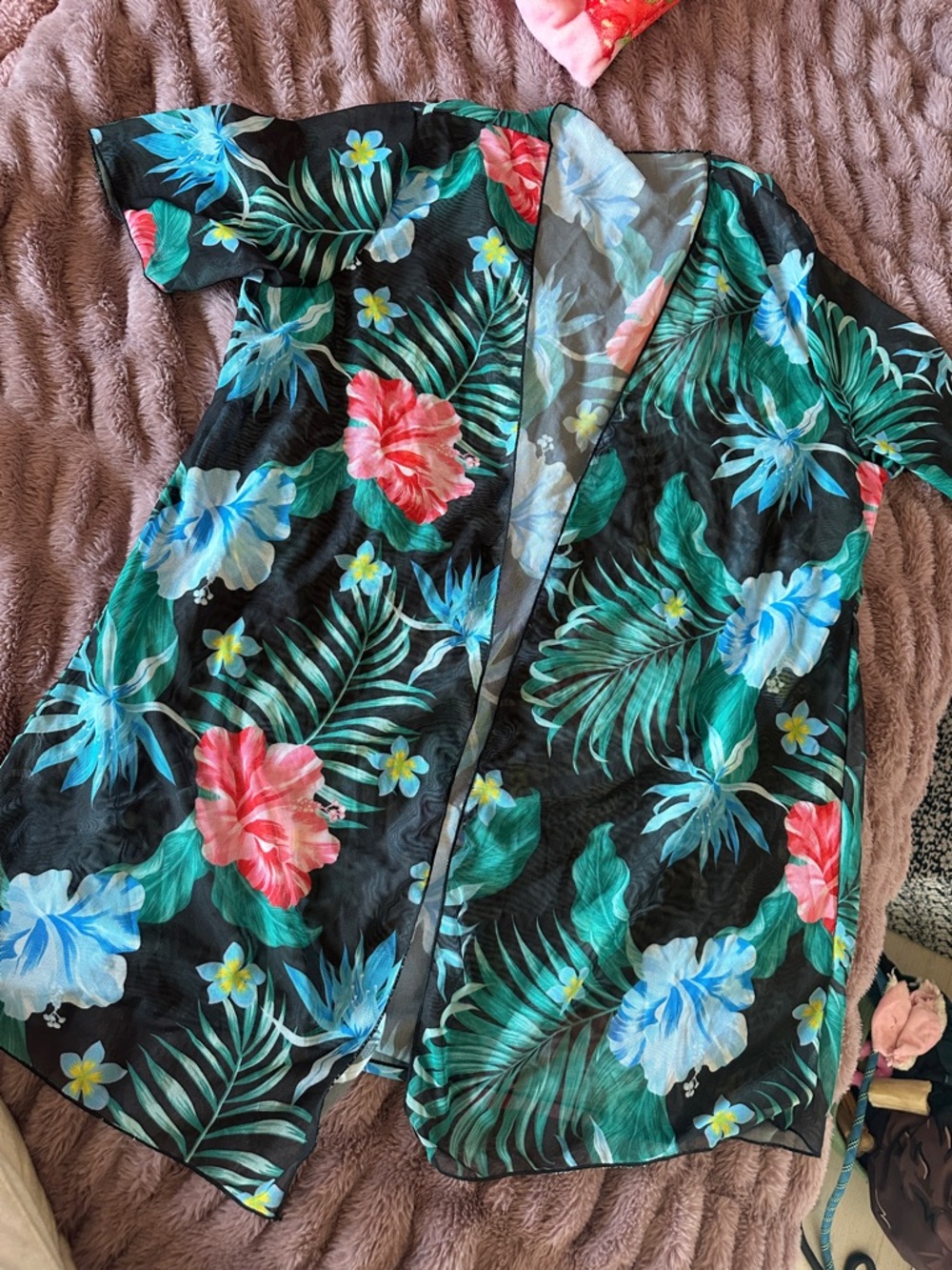 Floral swim cover up